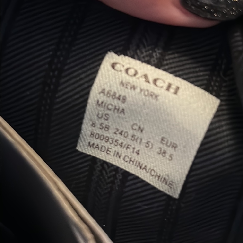 Coach Micha Boots Black Leather 8.5 GUC - Picture 13 of 13